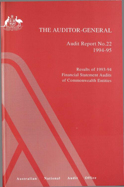 Results of 1993-94 financial statement audits of Commonwealth entities / the Auditor-General