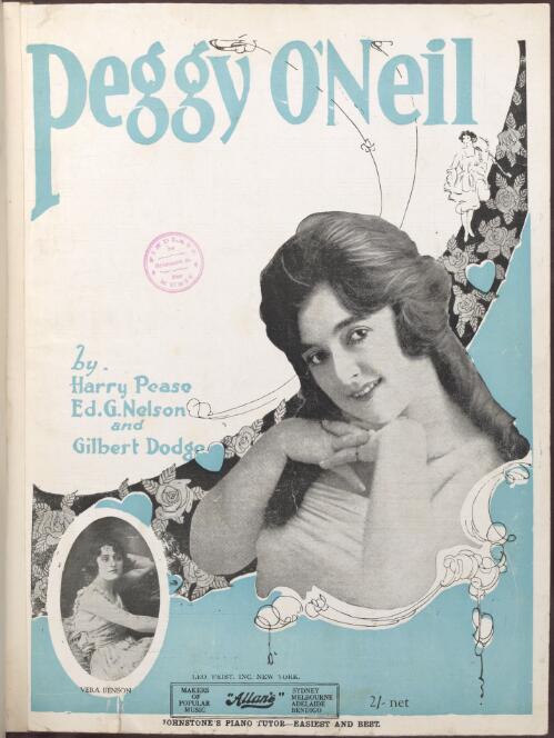 Peggy O'Neil [music] : waltz song / Harry Pease, Ed. G. Nelson and Gilbert Dodge
