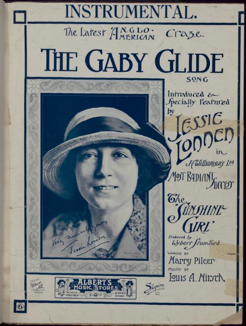 The Gaby glide [music] / [music by] Louis A. Hirsch