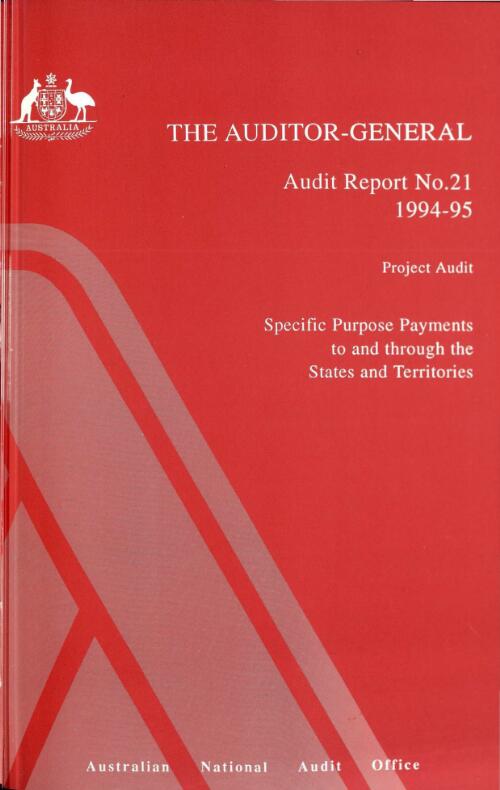 Project audit, specific purpose payments to and through the states and territories / Kathryn Dahlenburg ... [et al.]