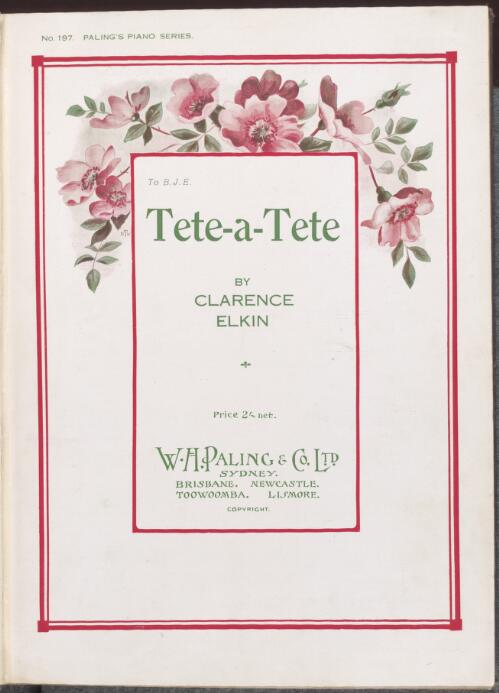 Tete-a-tete [music] : caprice / Clarence Elkin