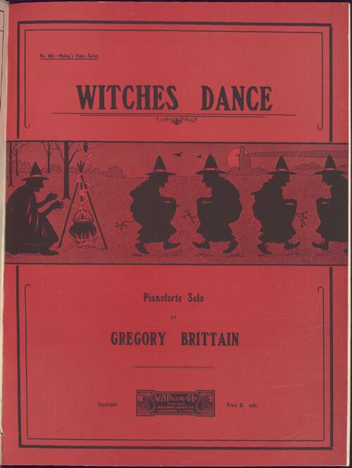 Witches dance [music] : pianoforte solo / by Gregory Brittain