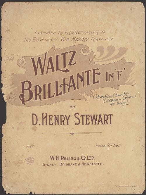 Waltz brilliante in F [music] / by D. Henry Stewart