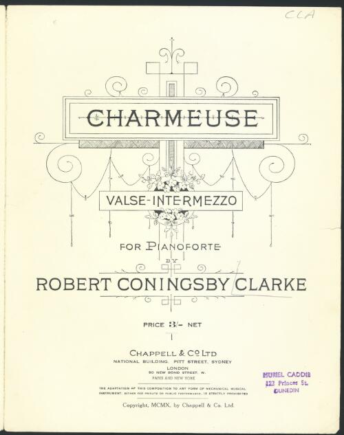 Charmeuse [music] : valse-intermezzo / by Robert Coningsby Clarke