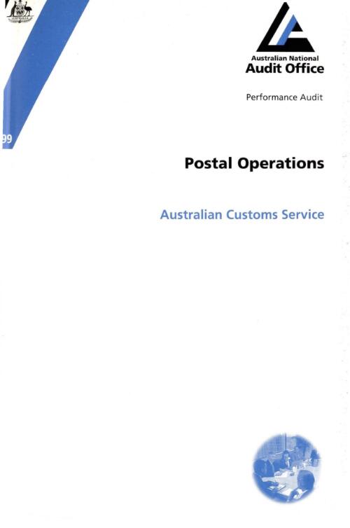 Postal operations : Australian Customs Service / the Auditor-General