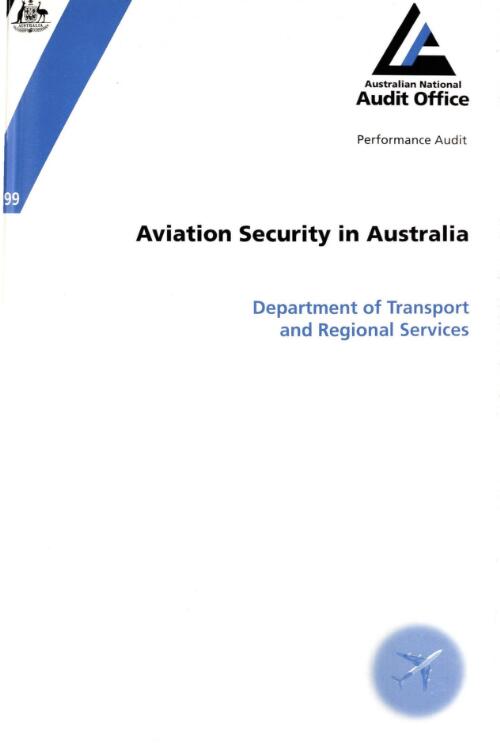 Aviation security in Australia : Department of Transport and Regional Services