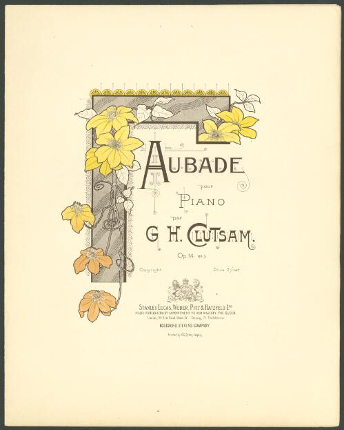 Aubade, op. 14, no. 3 [music] : pour piano / par G.H. Clutsam