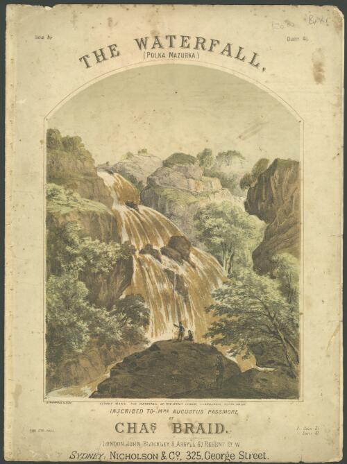 The waterfall [music] : polka-mazurka / composed by Charles Braid