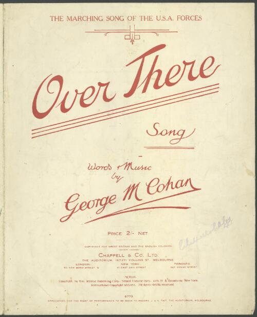 Over there [music] : song / words & music by George M. Cohan