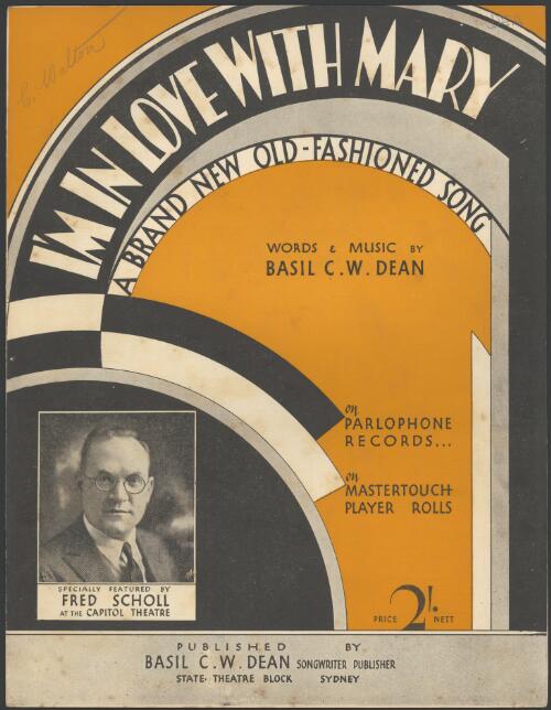I'm in love with Mary [music] : a brand new old fashioned song / words and music by Basil C.W. Dean