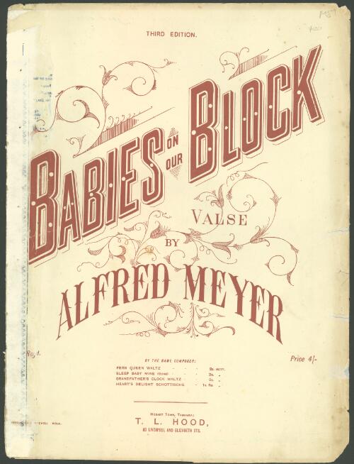 Babies on our block [music] : valse / by Alfred Meyer