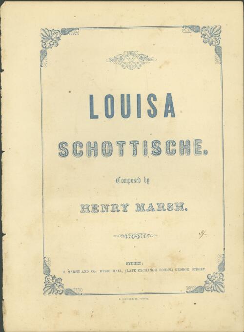 Louisa schottische [music] / by H. Marsh