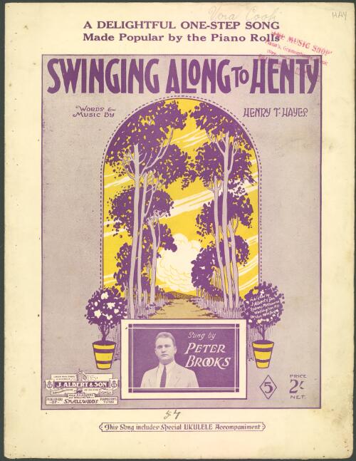Swinging along to Henty [music] / words & music by Henry T. Hayes