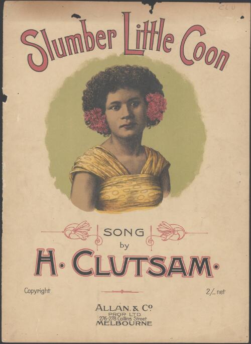 Slumber little coon [music] : song / by H. Clutsam