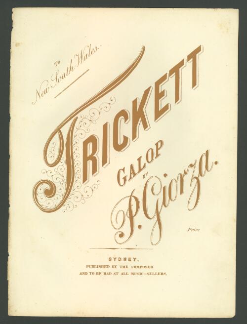 Trickett galop [music] / by P. Giorza