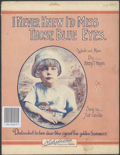 I never knew I'd miss those blue eyes [music] / words and music by Henry T. Hayes