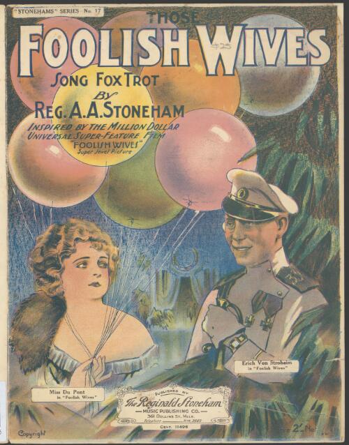 Those foolish wives [music] : song fox trot / by Reginald A.A. Stoneham