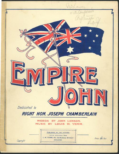 Empire John [music] / words by John Lawson ; music by Louis W. Yemm