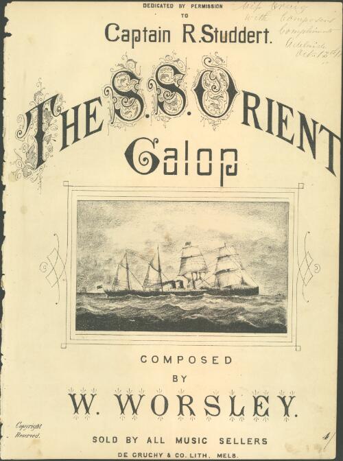 The S.S. Orient galop [music] / composed by W. Worsley