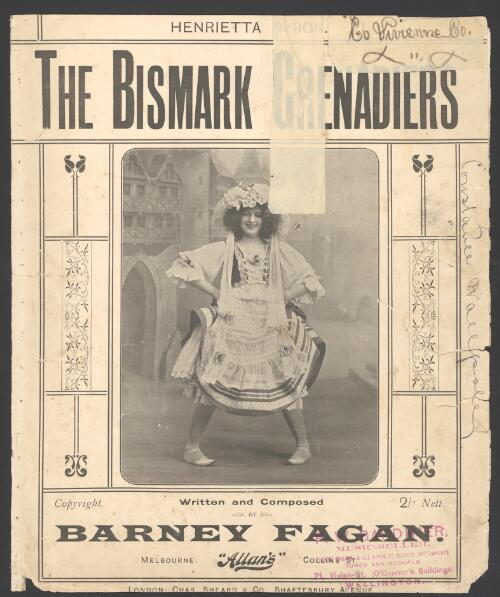 The Bismark grenadiers [music] / written and composed by Barney Fagan