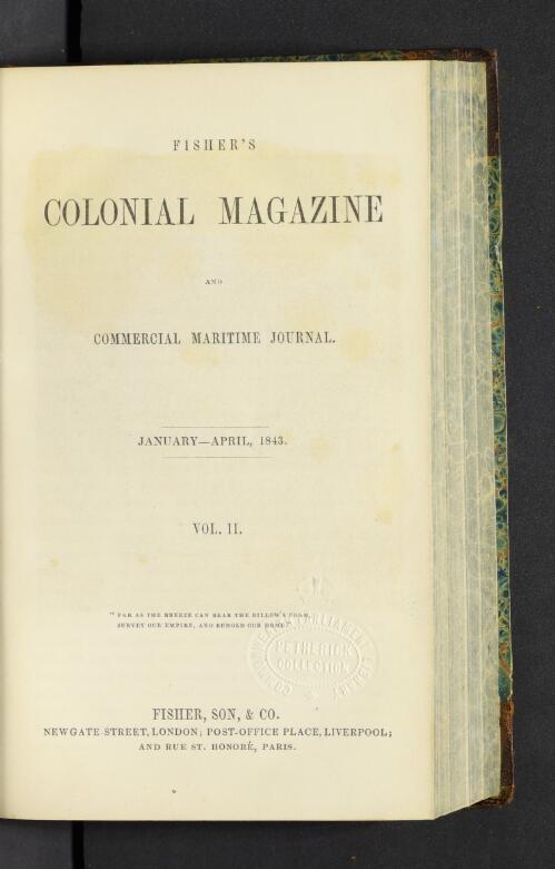 Fisher's colonial magazine and commercial maritime journal