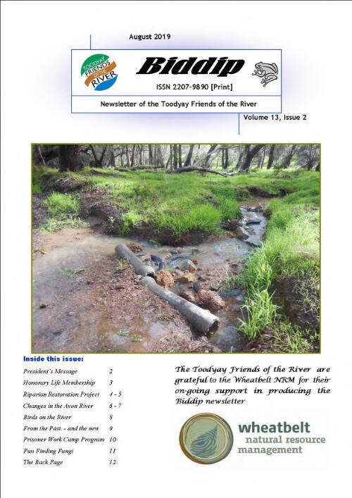 Biddip : newsletter of the Toodyay Friends of the River Inc. / Toodyay Friends of the River