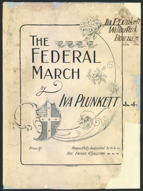 The federal march [music] / by Iva Plunkett