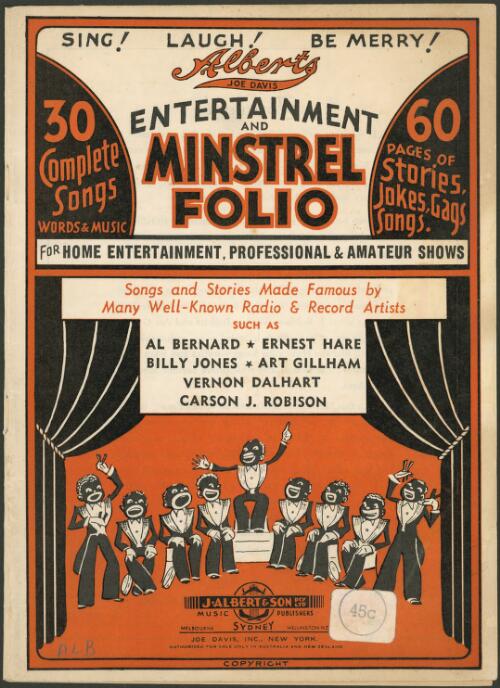 Albert's (Joe Davis) entertainment and minstrel folio [music]