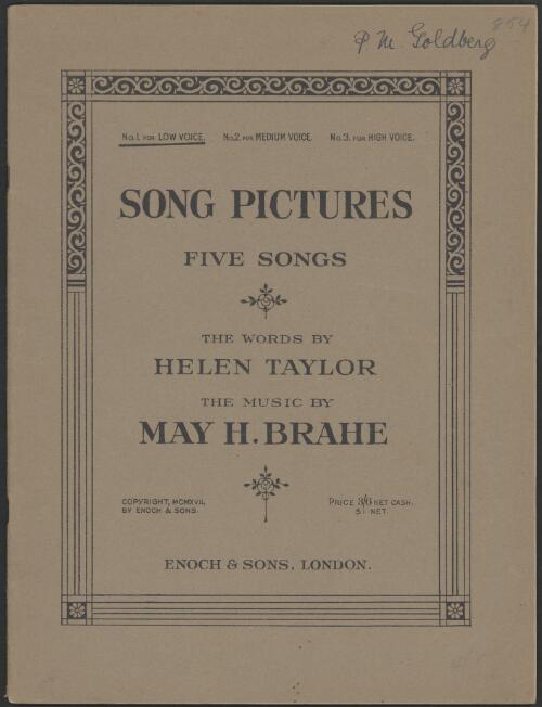 Song pictures [music] / the words by Helen Taylor ; the music by May H. Brahe