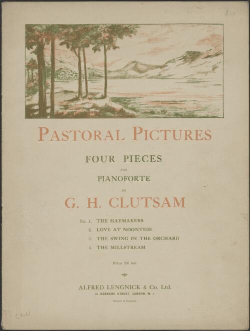 Pastoral pictures [music] : four pieces for pianoforte / by G.H. Clutsam