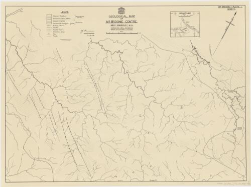 Geological map of Mt. Broome centre, West Kimberley, W.A. [cartographic material] / Aerial, Geological and Geophysical Survey, Northern Australia ; geology by R.J. Telford & C.J. Sullivan