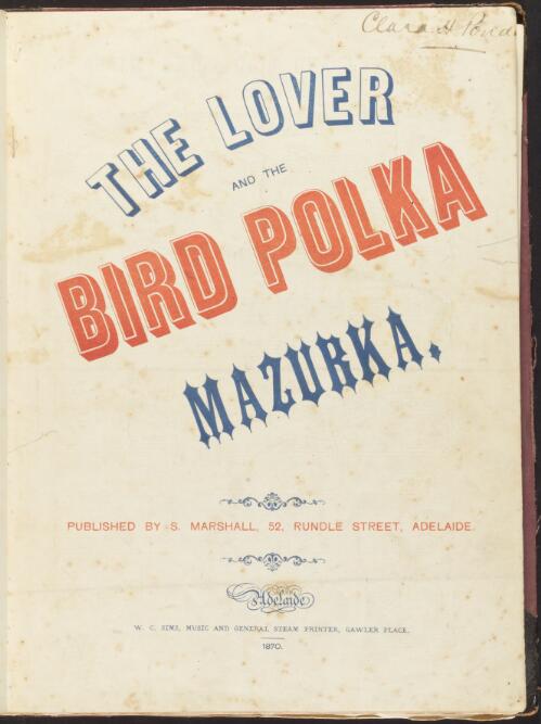 The lover and the bird polka mazurka [music]