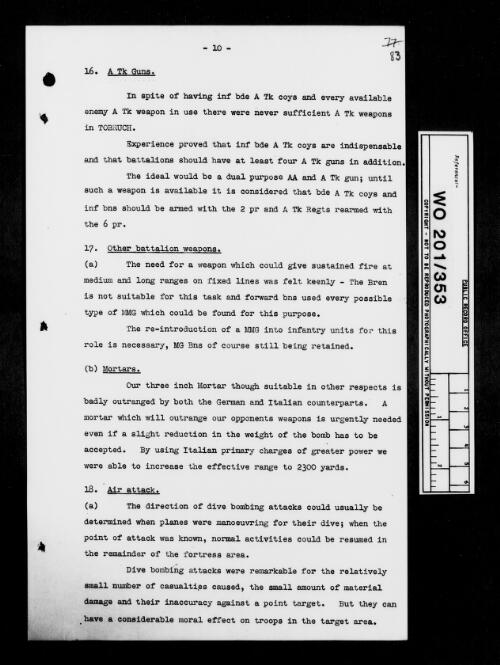 War Office: Middle East Forces; Military Headquarters Papers, Second World War, 1939-1944 [microform]/ as filmed by the AJCP