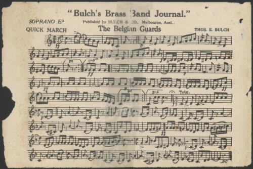 The Belgian guards [music] : quick march / Thos. E. Bulch
