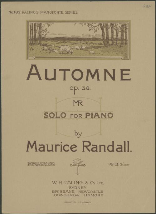 Automne [music] : Op. 38 / Maurice Randall