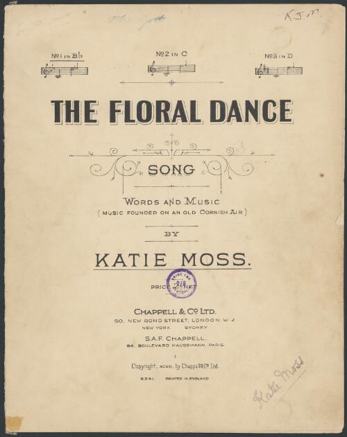 The floral dance [music] : song / words and music by Katie Moss