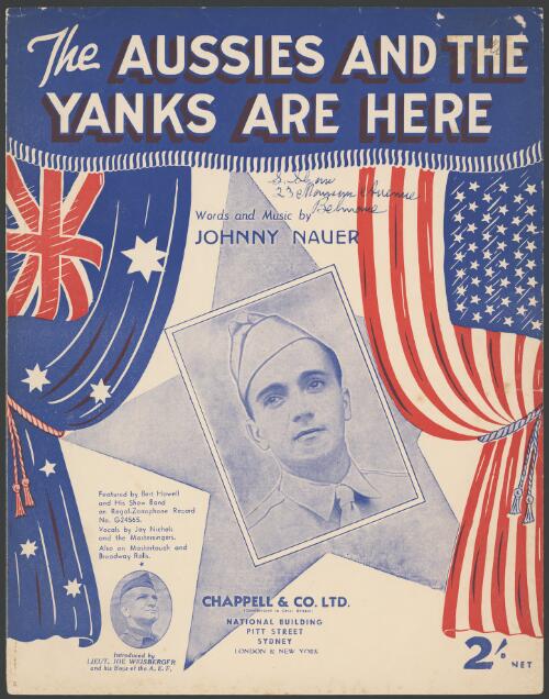 The Aussies and the Yanks are here [music] / words and music by Johnny Nauer