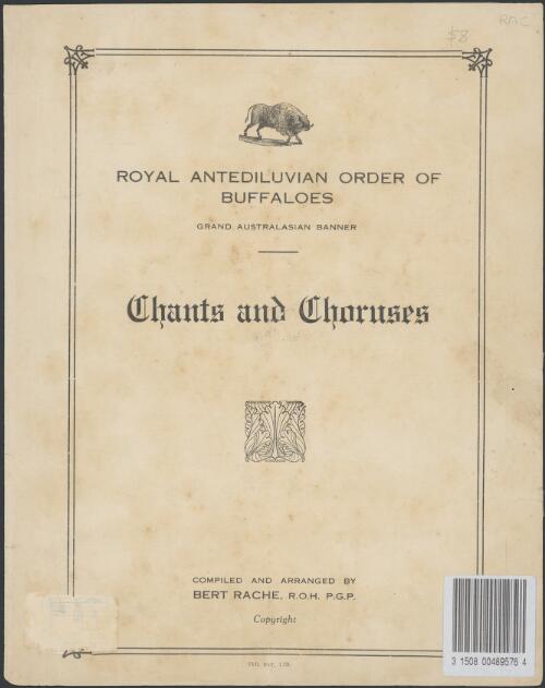 Chants and choruses [music] / compiled and arranged by Bert Rache