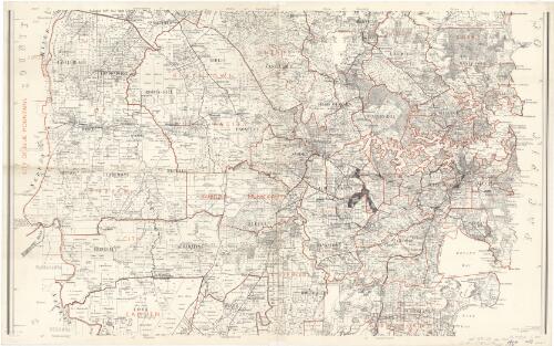 [Map of the County of Cumberland, New South Wales cartographic material / compiled, drawn and printed at the Department of Lands, Sydney N.SW.]