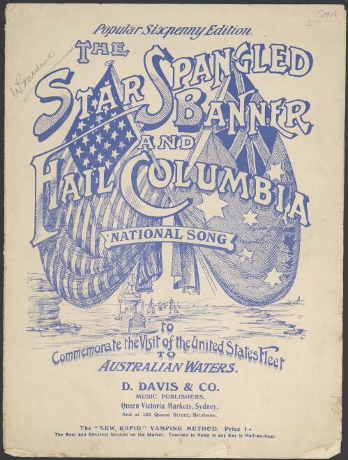 The star spangled banner ; and, Hail Columbia [music] : national song