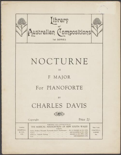 Nocturne in F major [music] : for pianoforte / by Charles Davis