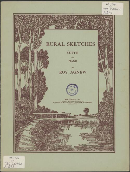 Rural sketches [music] : suite for piano / by Roy Agnew