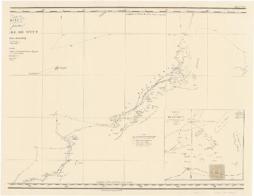 Carte d'une partiel de la Terre de Witt (a la Nouvelle Hollande) [cartographic material] / dressee par L. Freycinet & Boullanger