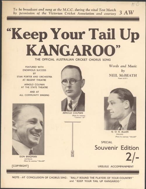 Keep your tail up kangaroo [music] : the big Australian cricket chorus song / by Neil McBeath