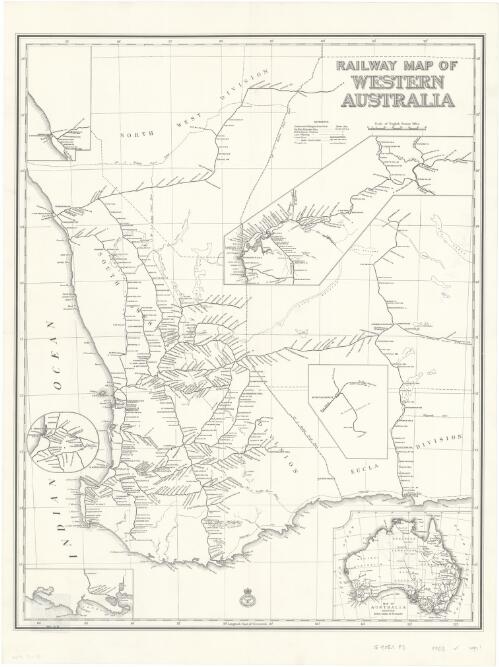 Railway map of Western Australia [cartographic material]