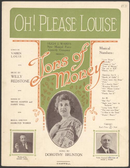 Oh! please Louise [music] / lyrics by Vaiben Louis ; music by Willy Redstone