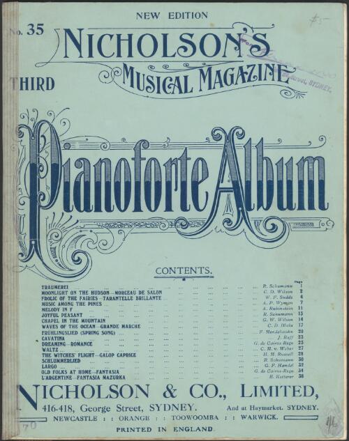 Nicholson's musical magazine [music]