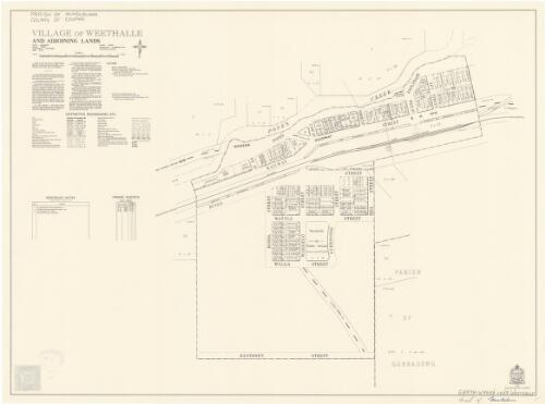 Village of Weethalle and adjoining lands [cartographic material] : Parish - Munduburra, County - Cooper, Land District - Narrandera, Shire - Bland / printed & published by the Dept. of Lands, Sydney