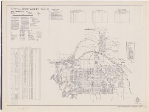 Town of Wentworth Falls and adjoining lands [cartographic material] : parish - Jamison, County - Cook, Land District - Penrith, City - Blue Mountains / printed & published by Department of Lands, Sydney