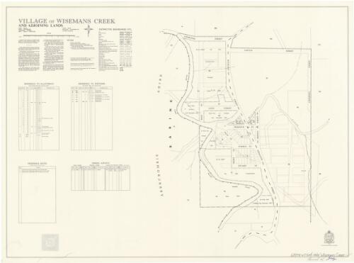 Village of Wisemans Creek and adjoining lands [cartographic material] : Parish - Jocelyn, County - Westmoreland, Land District - Bathurst, Shires - Oberon & Abercrombie / printed & published by Dept. of Lands, Sydney